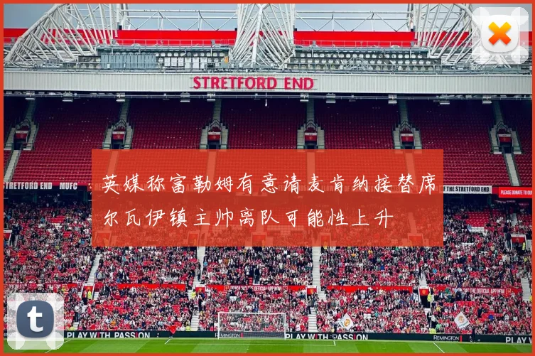 英媒称富勒姆有意请麦肯纳接替席尔瓦伊镇主帅离队可能性上升